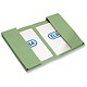 Guildhall Legal Wallet Double Pocket Manilla 315gsm 2x35mm Foolscap Green Ref 214 [Pack 25]