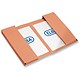 Guildhall Legal Wallet Double Pocket Manilla 315gsm 2x35mm Foolscap Orange Ref 214 [Pack 25]