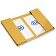 Guildhall Legal Wallet Double Pocket Manilla 315gsm 2x35mm Foolscap Yellow Ref 214 [Pack 25]