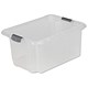 Strata Storemaster Archive Box Minus Lid Plastic Medium 31 Litre W375xD510xH240mm Clear Ref HW309CLR
