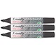 Rosinco Friendly Whiteboard Marker Chisel-tip Black Ref 17110 [Pack 10]