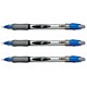 Bic Z4 Rollerball Pen with Rubber Grip 0.5mm Tip 0.25mm Line Blue Ref 822169 [Pack 12]