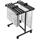 Arnos Hang-A-Plan CAD Mobile Project FileTrolley with 8 Clamps W485xD410xH662mm Black Ref D010
