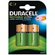 Duracell Battery Rechargeable Accu NiMH C Ref 15036494 [Pack 2 ]