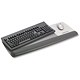 3M Professional Series II Keyboard Wrist Rest with Mouse Mat Pad and Rest Gel Black and Grey Ref WR422