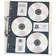 Elba CD/DVD Protector Pocket Padded Clear Front for Ring Binder Capacity 6 A4 Ref 02121011 [Pack 10]