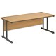 Trexus Cantilever 1800 Desk Rectangular W1800xD800xH720mm Oak