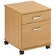 Trexus Mobile Filing Pedestal 2 Drawer Lockable W405xD514xH520mm Oak