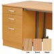 Trexus Filing Pedestal 600 Desk-high 3 Drawer Lockable W420xD600xH720mm Oak