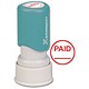 Xstamper Circular Word Stamp Pre-inked Reinkable - Paid - Diameter 22mm Ref X11415
