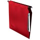L Oblique Suspension File Lateral Polypropylene V-Base Foolscap Red Ref L683520 [Pack 25]