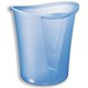 Leitz Allura Waste Bin with Carry Handle 18 Litre Translucent Blue Ref 39850