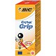 Bic Cristal Grip Ball Pen Clear Barrel 1.0mm Tip 0.4mm Line Red Ref 802803 [Pack 20]