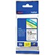 Brother P-touch TZ Label Tape 18mmx8m Black on White Ref TZ241