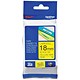 Brother P-touch TZ Label Tape 18mmx8m Black on Yellow Ref TZ641