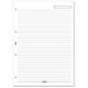 Filofax Refill Insert Ruled Paper 20 Sheets A4 White Ref 293008