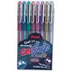 Pentel Hybrid Gel Grip Pens Metallic 0.8mm Tip 0.4mm Line Assorted Ref K118M/8W12 [Wallet 8]