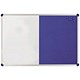 Nobo Elipse Combination Board Magnetic Drywipe and Felt W900xH600mm Blue Ref 1902257