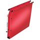 L Oblique Suspension File Lateral Polypropylene 30mm Base Foolscap Red Ref L683522 [Pack 25]