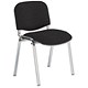 Trexus Stacking Chair Chrome with Seat W480xD450xH460mm Charcoal