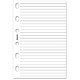 Filofax Refill Insert Ruled Notepad 81x120mm Pocket White Ref 212210