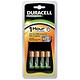 Duracell Battery Charger Accu One Hour with 4xAA NIMH Batteries for AA and AAA Ref 15038999