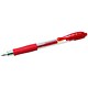Pilot G205 Gel Rollerball Pen Rubber Grip Retractable 0.5mm Tip 0.3mm Line Red Ref 040101202 [Pack 12]