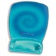 3M Precise Mousing Surface Mouse Mat Pad with Gel Wrist Rest Translucent Blue Ref MW309BE