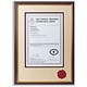 Spicer Hallfield De Luxe Certificate Frame Internal W305xH433mm External W335xH463mm Brown Ref 23181