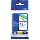 Brother P-touch TZ Label Tape 12mmx8m Blue on White Ref TZ233