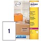 Avery Clear Addressing Labels Laser 1 per Sheet 210x297mm Ref L7567-25 [25 Labels]