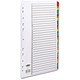 Concord Commercial Index Mylar-reinforced Europunched 1-31 Coloured Tabs A4 White Ref 69301