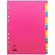 Concord Bright Subject Dividers Europunched A-Z A4 Assorted Ref 52499