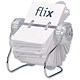 Rotadex Flix Rotary File Unit for 400 A7 105x74mm Cards Ice Clear Ref FLIXA7-400CLR