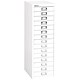 Bisley Steel Storage Cabinet 15-Drawer W279xD408xH860mm Chalk White Ref H3915NL-26