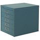 Bisley Steel Storage Cabinet 5-Drawer W279xD408xH325mm Doulton Blue Ref H125NL-74