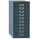 Bisley Steel Storage Cabinet 10-Drawer W279xD408xH590mm Doulton Blue Ref H2910NL-74