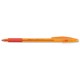 Bic Orange Grip Ball Pen Translucent Barrel 0.8mm Tip 0.2mm Line Red Ref 820543 [Pack 20]