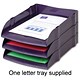 Avery DTR Letter Tray Self-stacking W270xD360xH60mm Metallic Purple Ref DR100MPURP