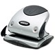 Rexel P225 Punch 2-Hole Robust Metal with Nameplate Capacity 25x 80gsm Silver and Black Ref 2100743