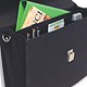 Masters Briefcase Flap-over Laptop Nylon Leather-look W418xD110xH310mm Black Ref 2359