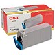 OKI Laser Toner Cartridge Page Life 10000pp Yellow [for C7000] Ref 41304209