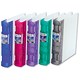 Guildhall GLX Ergogrip Binder Polypropylene 8 Prong/4 Ring 55mm A4 Frost Raspberry Ref 4545 [Pack 2]