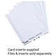 Twinlock Crystalfile Classic Card Inserts for Crystal Link Tabs White Ref 3000039 [Pack 50]