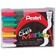 Pentel Chalk Marker Waterproof Wet Erase Chisel Tip Assorted Ref SMW26-7 [Pack 7]