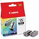 Canon BCI-15BK Inkjet Cartridge Black Ref 8190A002 [Pack 2]