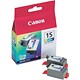 Canon BCI-15C Inkjet Cartridge Colour Ref 8191A002AA [Pack 2]