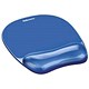 Fellowes Crystal Mouse Mat Pad with Wrist Rest Gel Blue Ref 91141