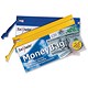 Snopake Zippa Bag Money Bag Zip Pull PVC 95x195mm Assorted Ref 15301 [Pack 5]