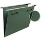 Leitz Ultimate Suspension File Recycled with Tabs Inserts V-Base Foolscap Green Ref 17440055 [Pack 50]